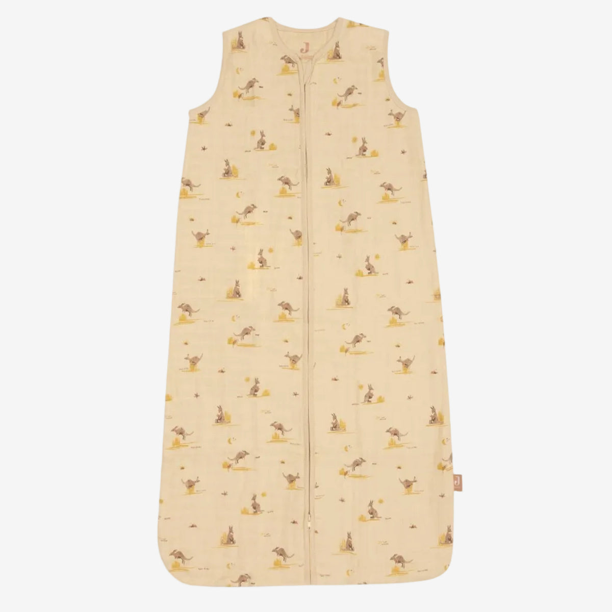 little otja muslin sleping bag kangroo front