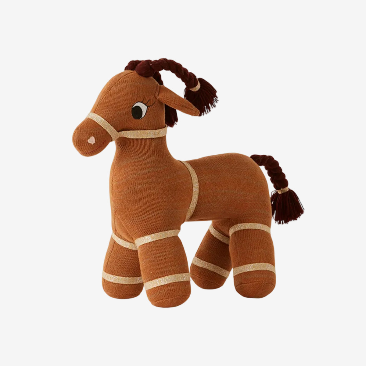 little otja chocolate taffy goat plush toy
