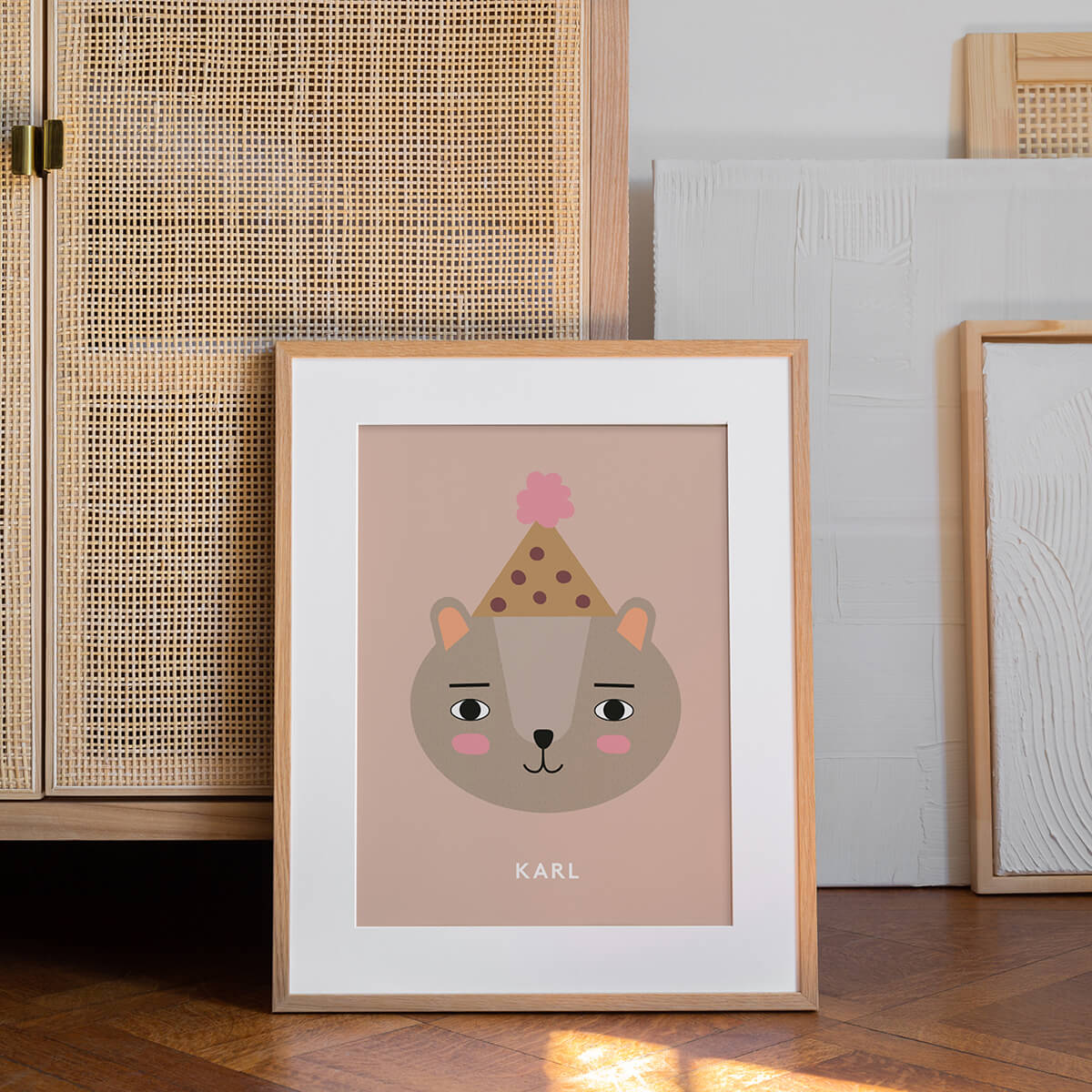 Individuelles Bärenposter, Rosa