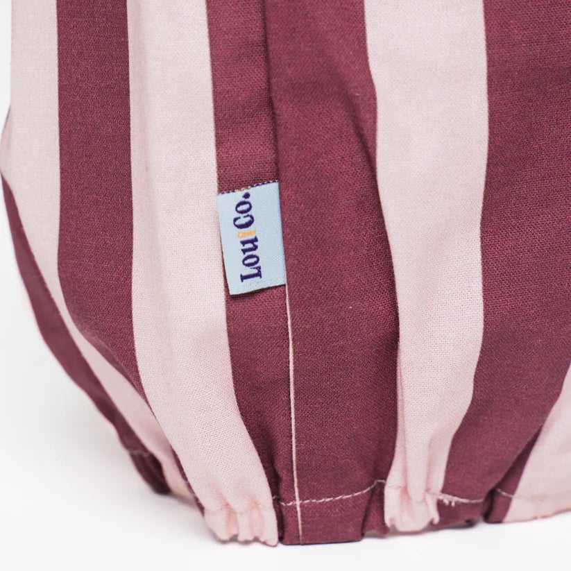 Dog Snood - Burgundy Stripes