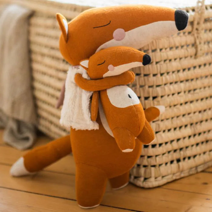 Knitted Toy, Fox Hanni with Baby