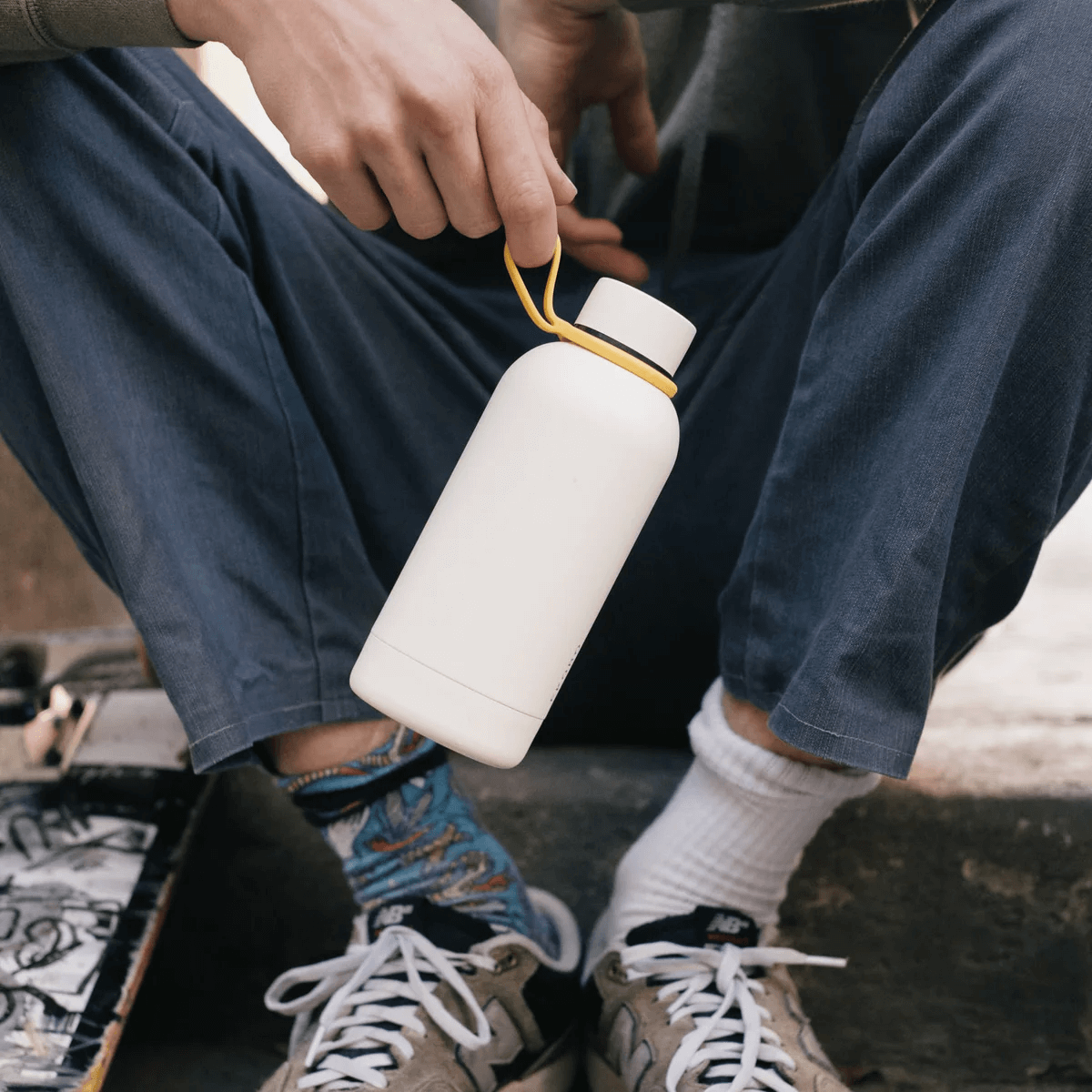 Insulated Reusable Bottle, Ivory Yellow