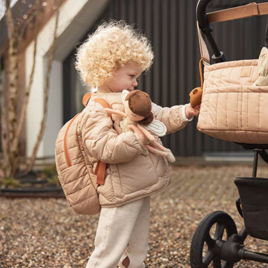Puffed Backpack, Biscuit