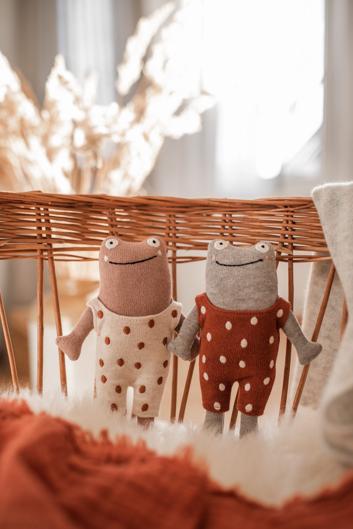 Baby Frog Rattle, Pink