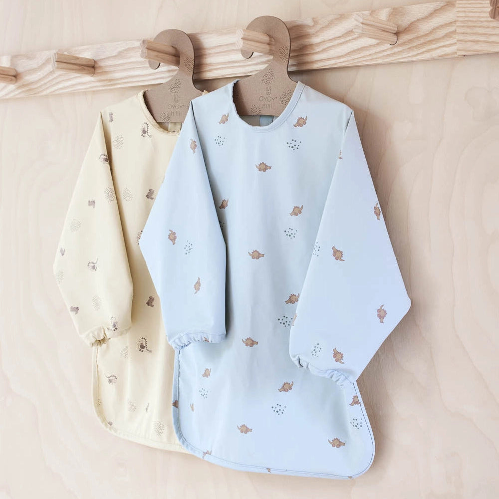 Dino Cape Bib, Dusty Green