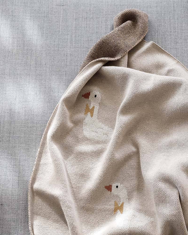 Mini-Decke Gans, Beige