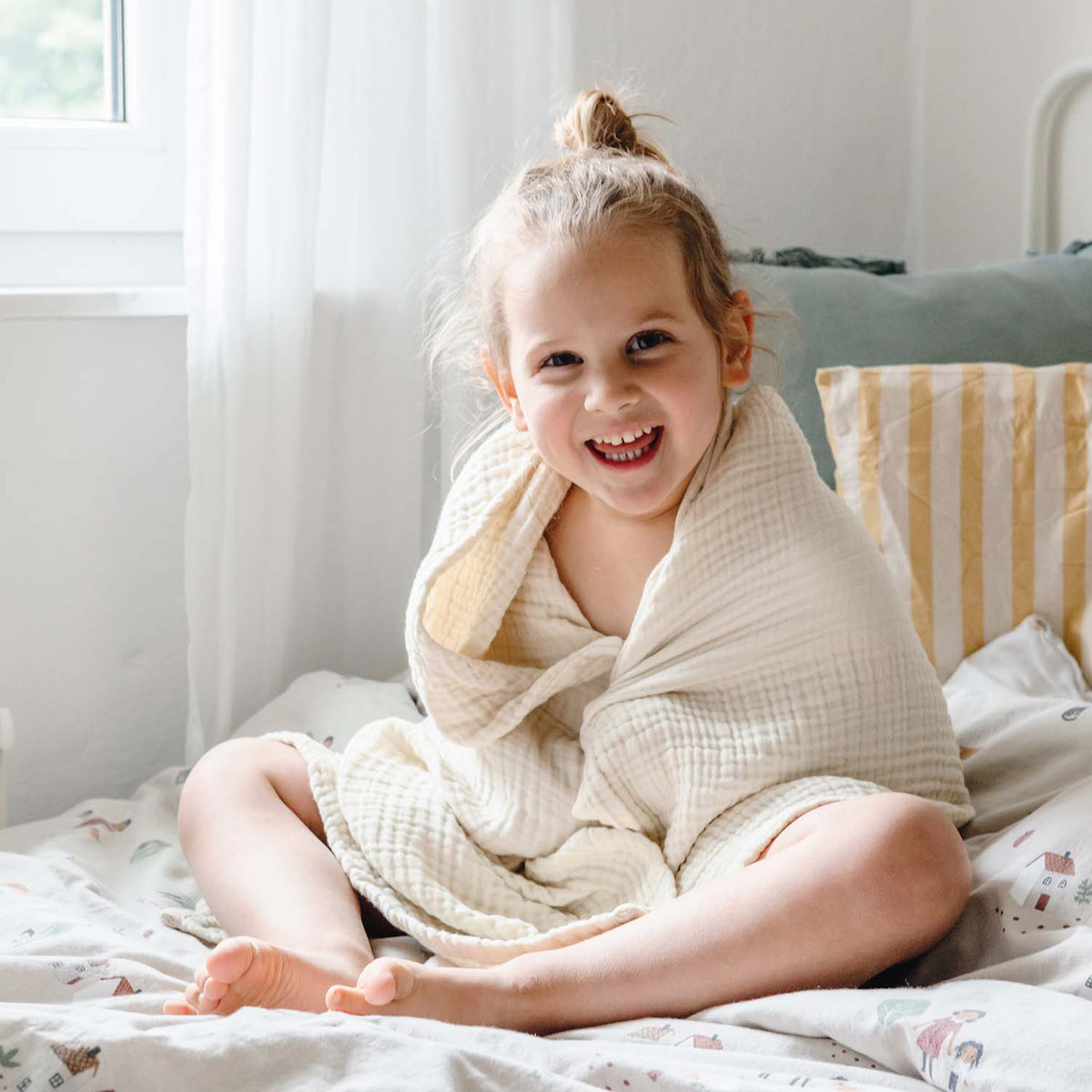 Hooded Baby Towel, Nude