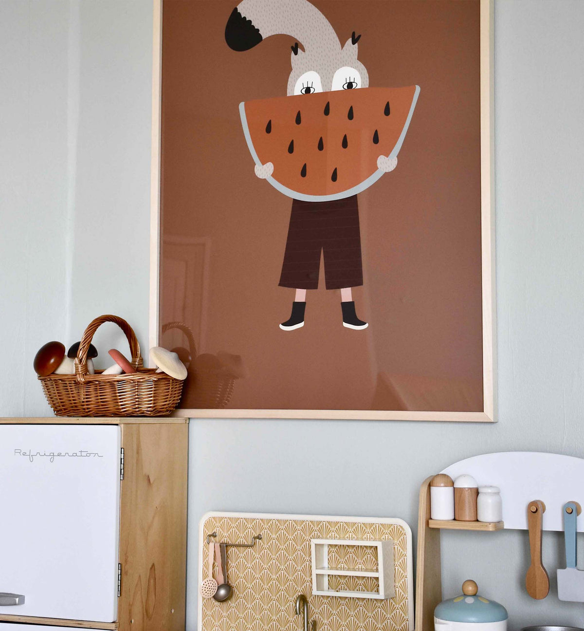 Icy Watermelons Poster