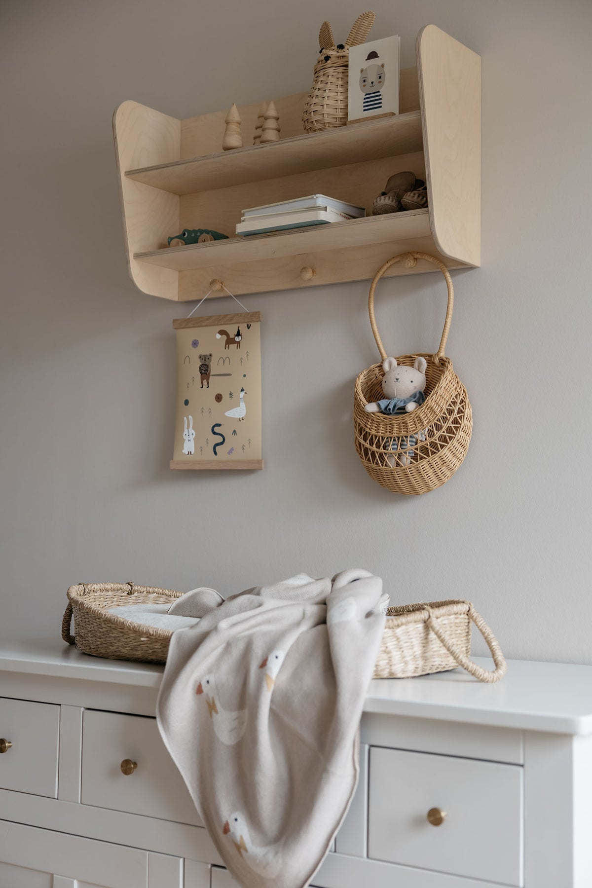 Mini-Decke Gans, Beige