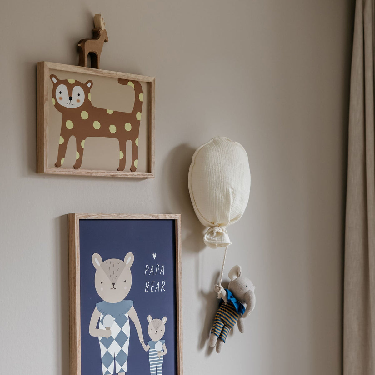 Cat in a Polka-Dot Costume Poster, Tan