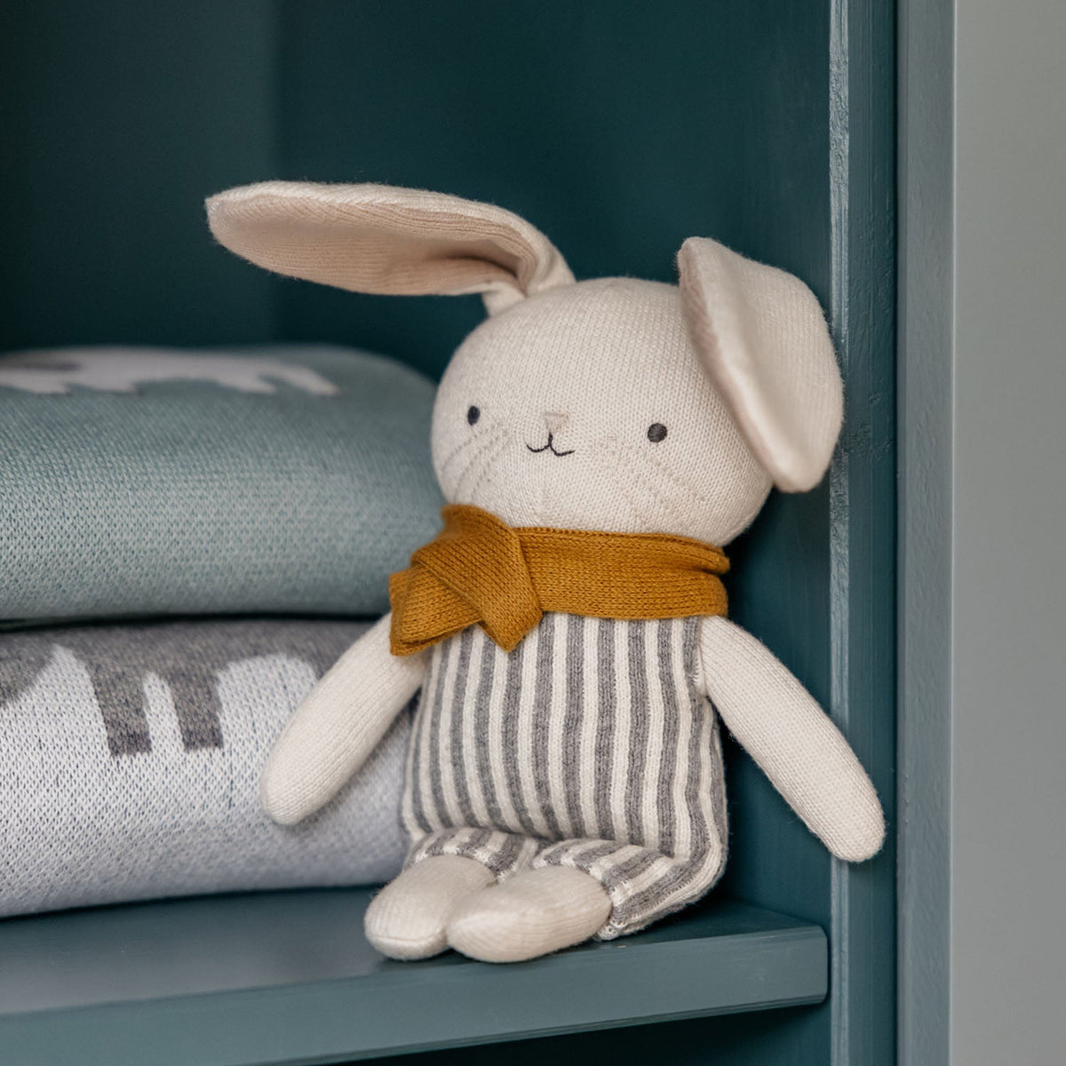 Rabbit Otja Knitted Toy & Matching Custom Poster Set
