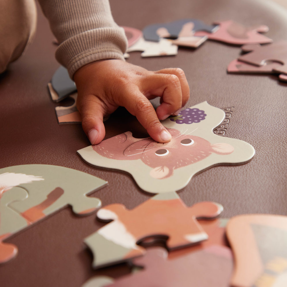 Set aus 7 Puzzles – Nordische Tiere