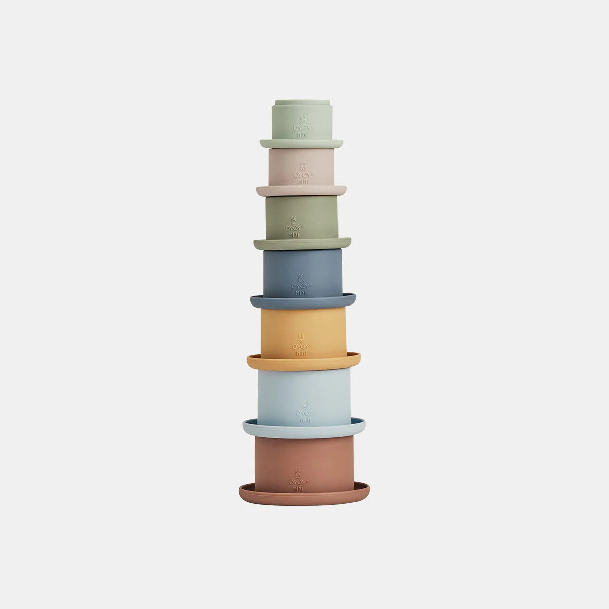 little otja silicone stacking cups mulicolor