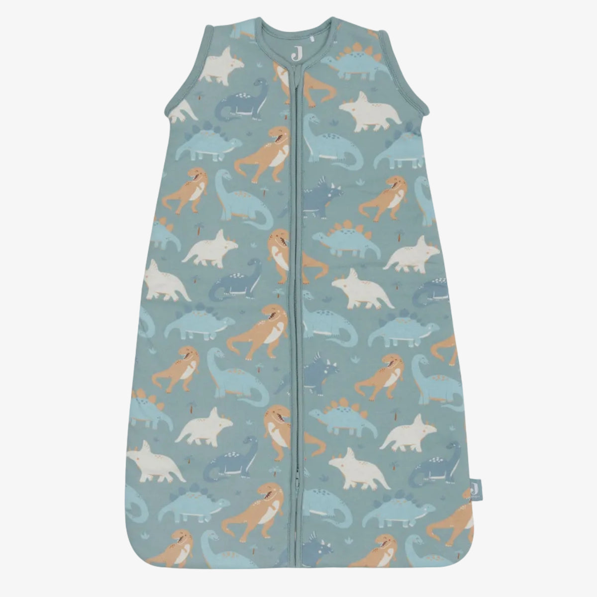 Children's sleeveless sleeping bag with animal pattern on a white background