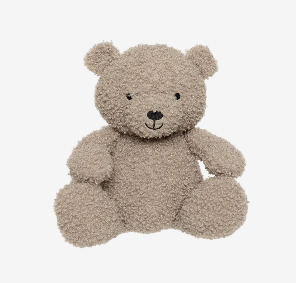 Plush teddy bear toy on a white background