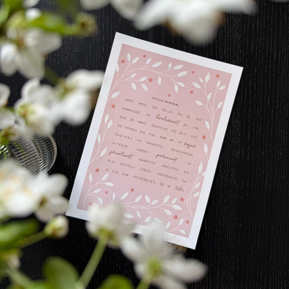 Print - Dear Mom, Pink