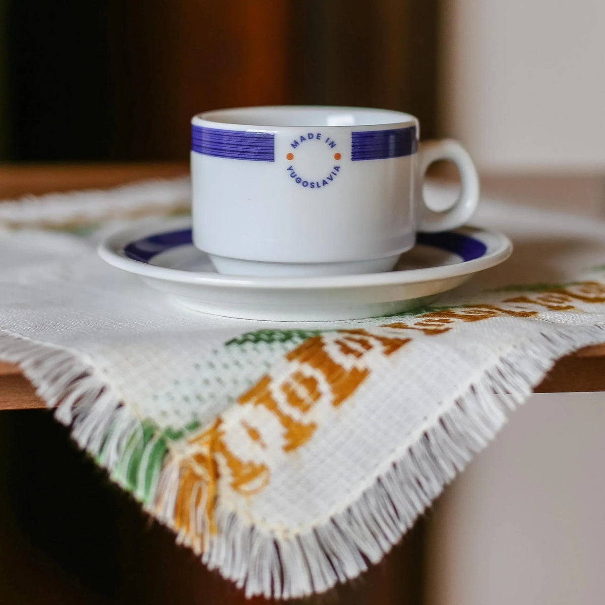 Retro Porcelain Coffee Cup