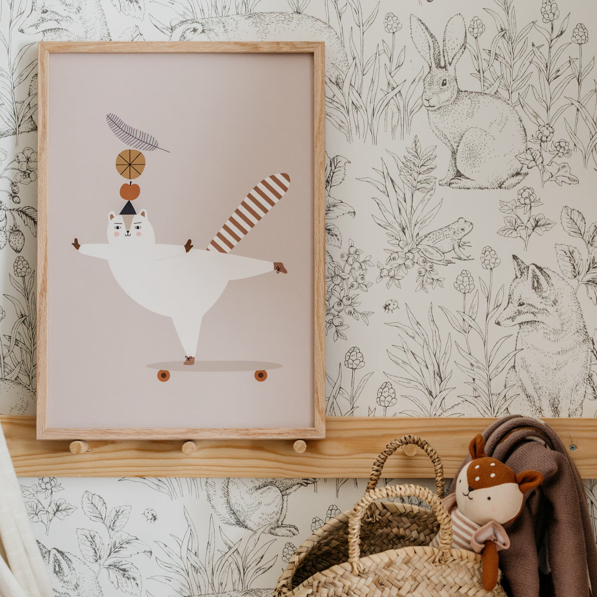 Bear Squirrel Poster