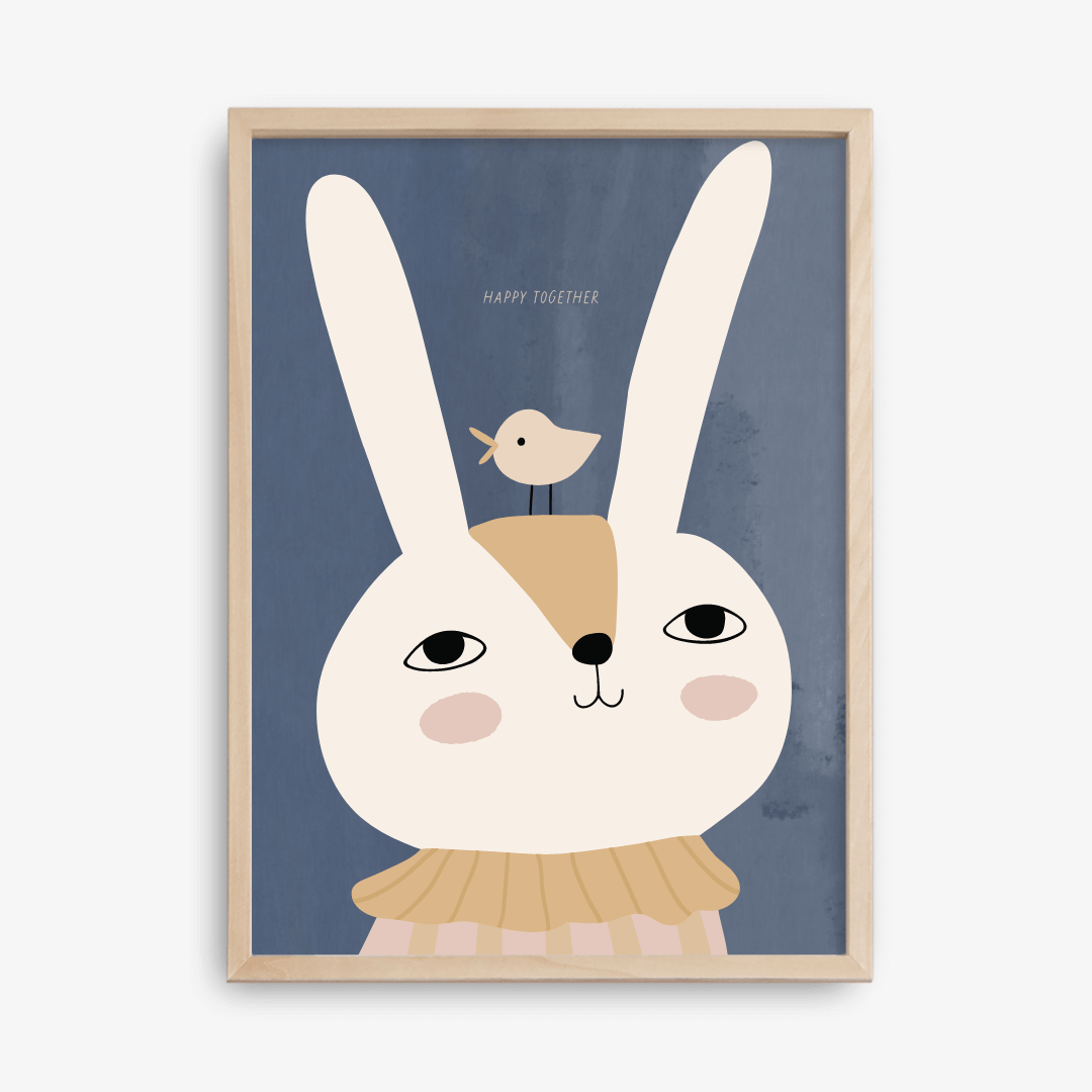 Happy Together, Animal Nursery Poster