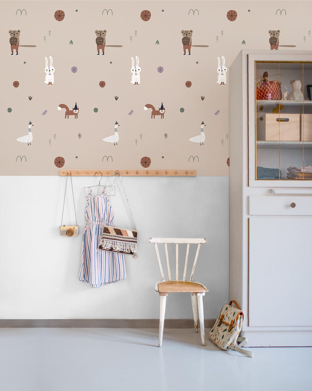 Behang Forest Bunch, Beige