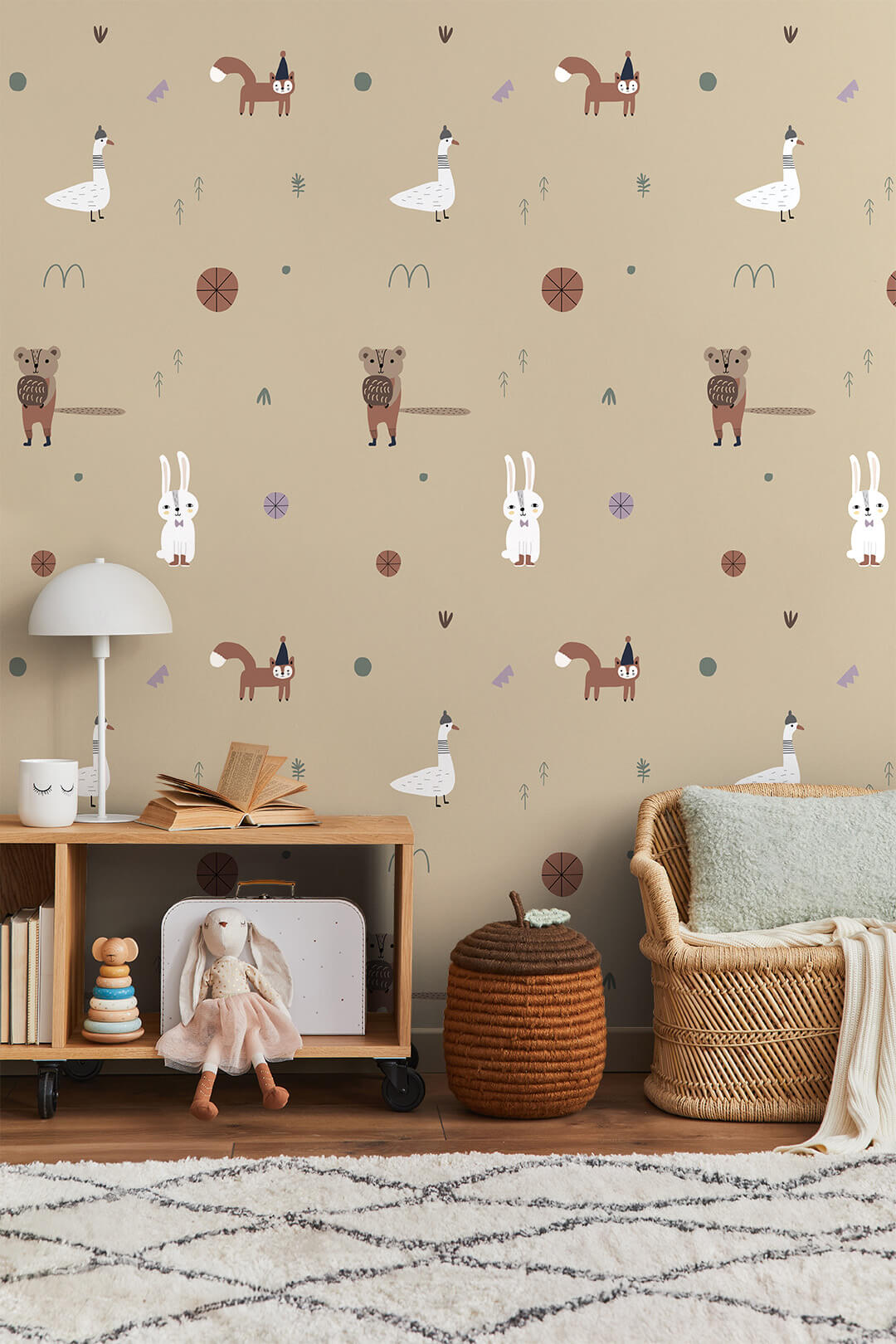 Forest Bunch Behang, Oker