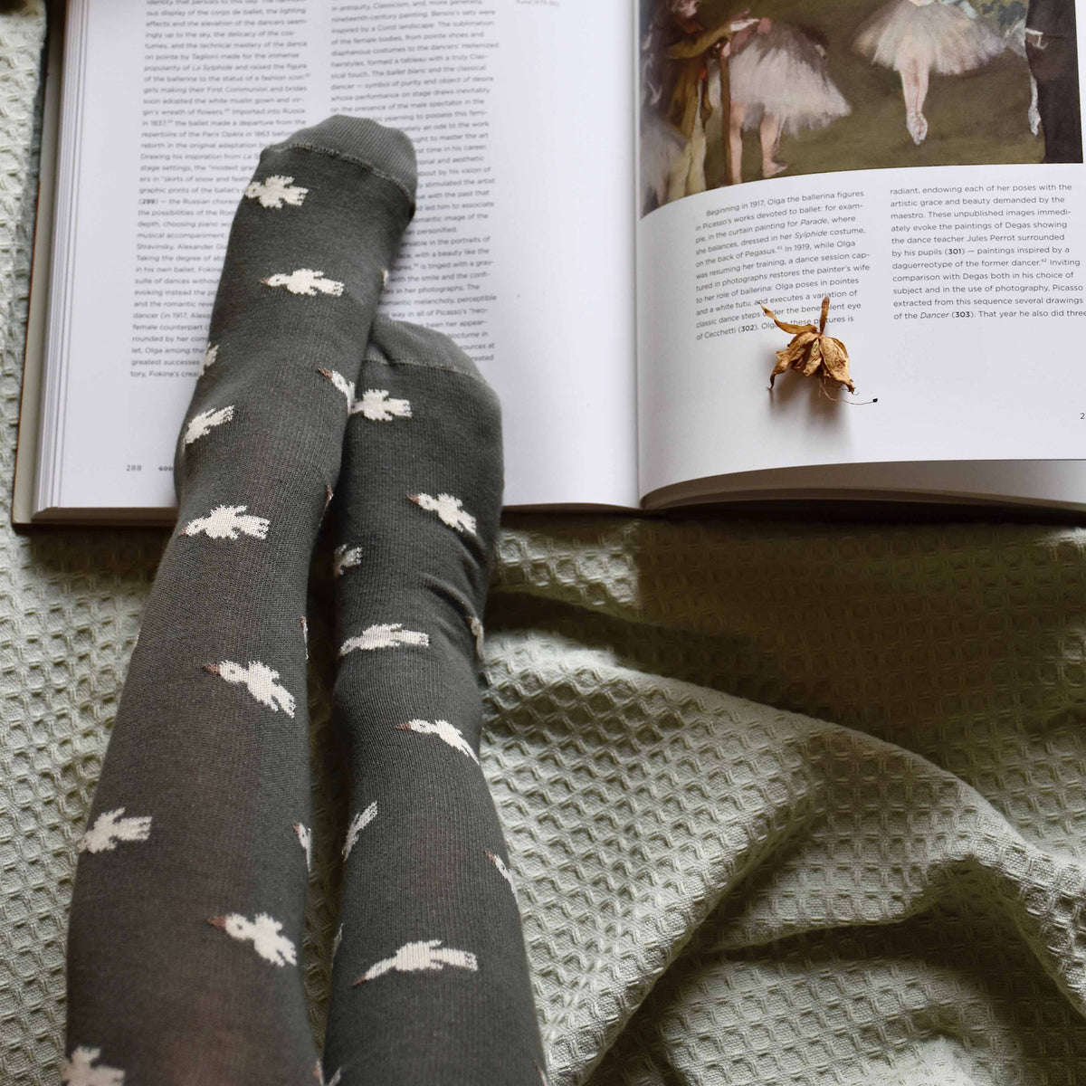 Baumwollsocken Little Birdie, Olive